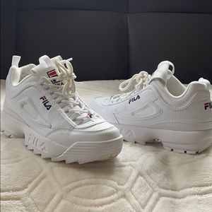 Filas White Women’s Sneakers like BRAND NEW